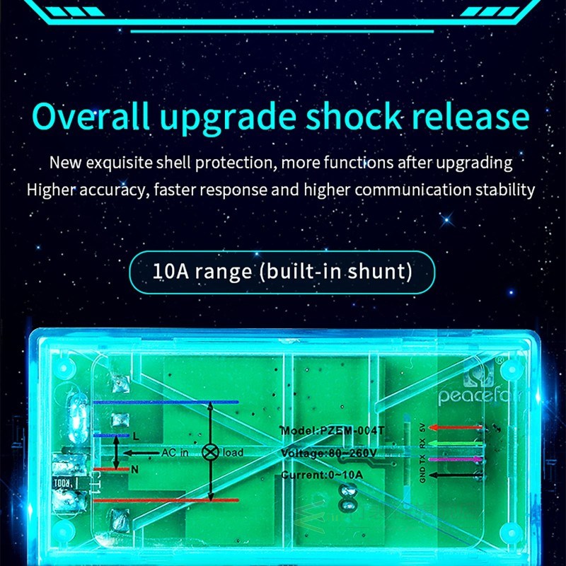 PZEM 004T Ammeter Module Single Phase Wattmeter Kwh Meter TT