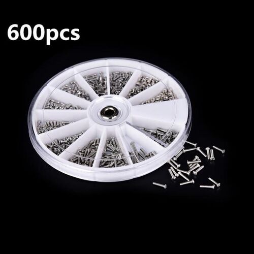 600pcs/box 12 Kinds of Stainless Steel Small Screws Nuts Ass