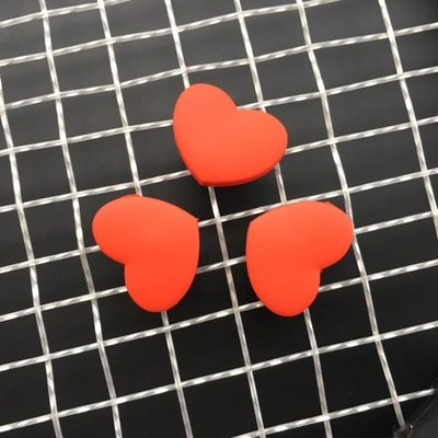 2 pieces Red Heart Tennis Racquet Vibration Dampener Shock A