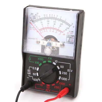 DC/AC 1000V Voltmeter 250mA Ammeter 1K Resistance Meter Anal