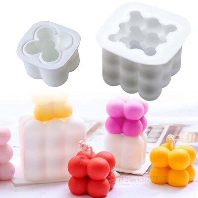 1Pcs DIY Bubble Candle Mould Soy Wax Candle Mold Aromatherap