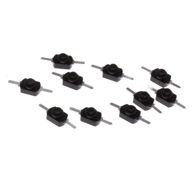 New 10Pcs/Set 1A 30V DC 250V Black Latching On Off Mini Torc