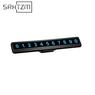 Auto Interior Phone Number Car Parking Number Plate Car Lumi
