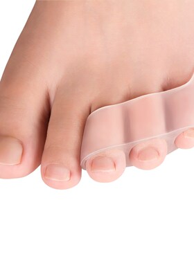 *2pcs Three-hole Little Toe Separator Transparent Bunion Pai