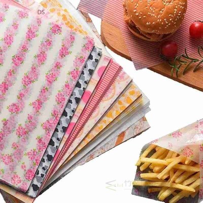 50 Sheets Wax Paper Food Grade Grease Paper Food Wrappers Fr