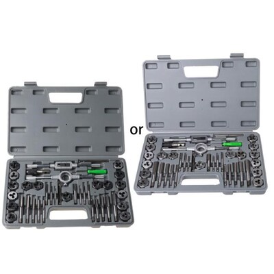 40 Pcs Metric Tap Die Set Hand Threading Tool Tungsten Carbi