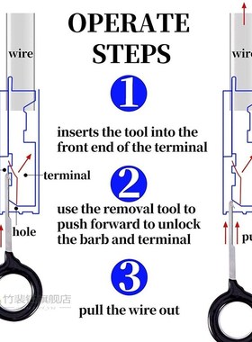 70 Pcs Terminal Removal Key Tool, Terminal Pin Extractor Pul