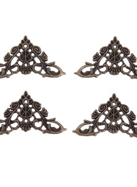 4Pcs 35/46mm Zinc Alloy Furniture Corner Brackets Decorative