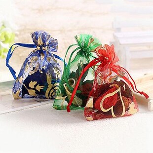 100pcs/lot Wedding Christmas Gift Bag Jewelry Packaging Bags