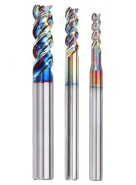 4 Flutes Carbide 3-10mm DLC Colorful Coating End Mill For Ai