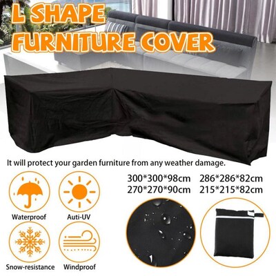 Waterproof Outdoor Patio Garden Furniture Cover L Shape Dust