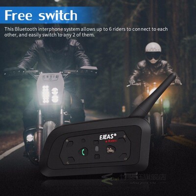 Intercom-System Helmet Walkie-Talkie Motorcycle-Bluetooth-He