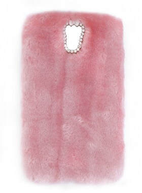 Luxury Winter Warm Soft Faux Rabbit Fur Case Cover For Samsu