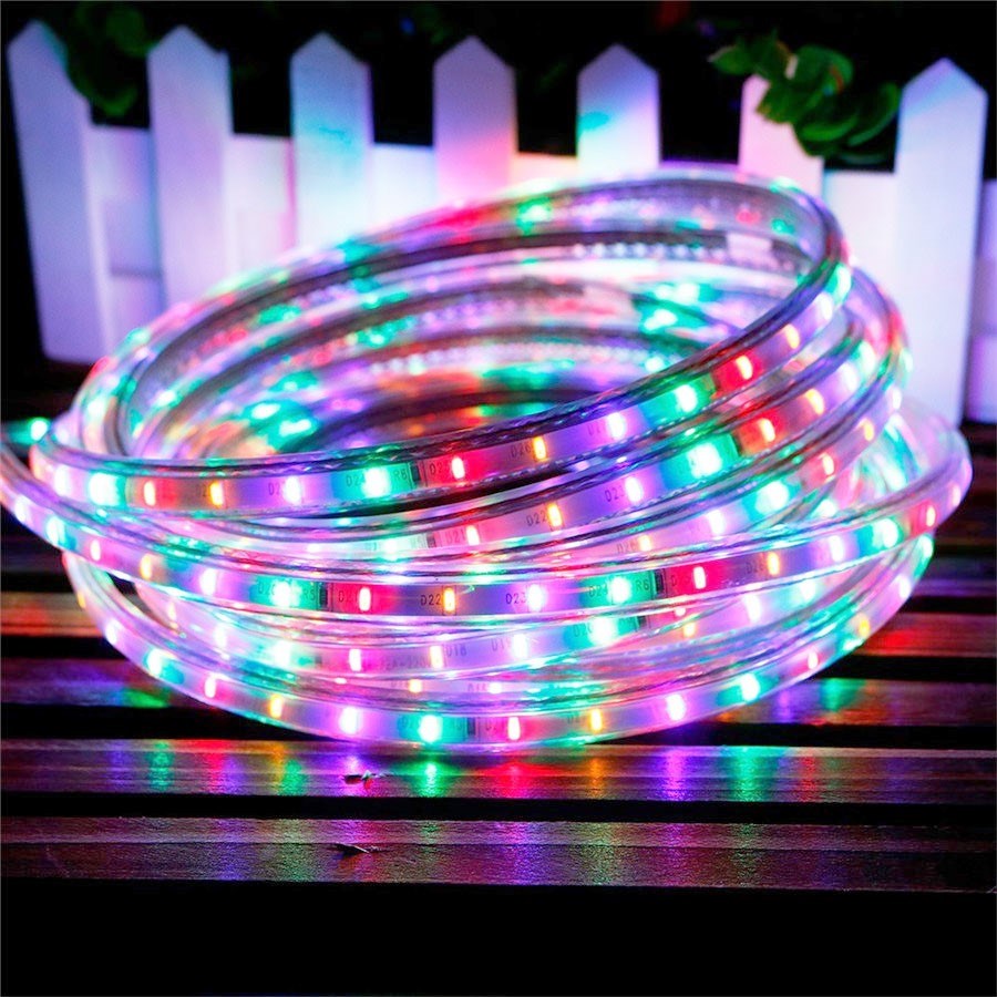 IP65 220V Led Strip 3014 SMD Multicolor 72 LED/M RGB Waterpr
