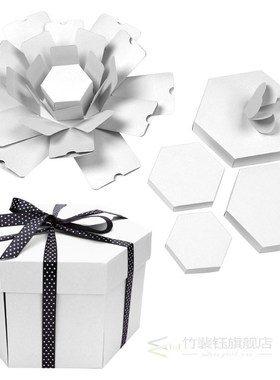 Creative Explosion Box Hexagonal DIY Photo Album Scrapbooki