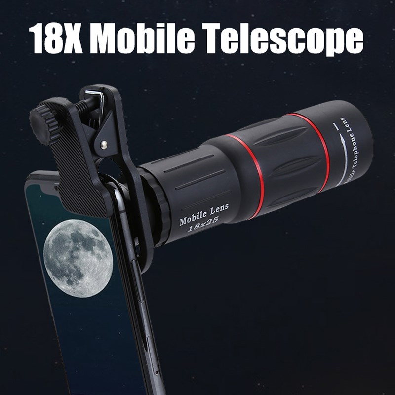 18x25 Monocular Zoom HD Optical Cell Phone Lens niversal Obs