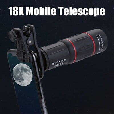 18x25 Monocular Zoom HD Optical Cell Phone Lens niversal Obs