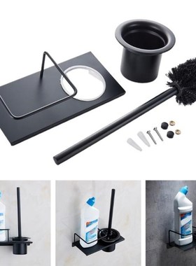 Bathroom Toilet Brush Hanging Rack Wall-mounted Drainable St