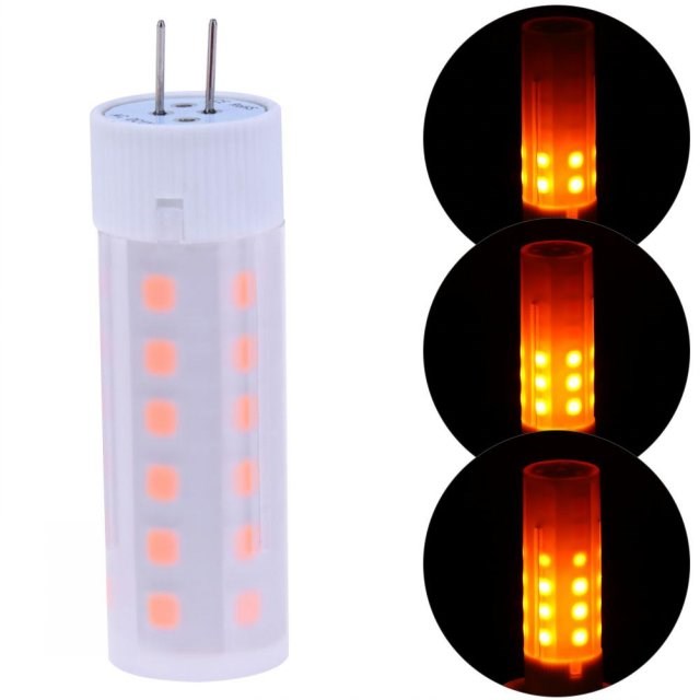 DC 12V LED Bulb G4 Flickering Flame Fire Effect LED Bulb Cor