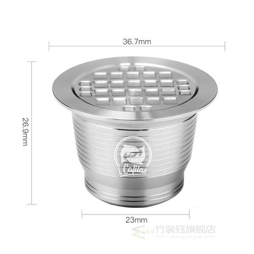 Nespresso Stainless Steel Refillable Reusable Coffee Capsule