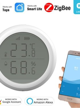 Tuya Zigbee Temperature And Humidity Sensor With LCD Screen