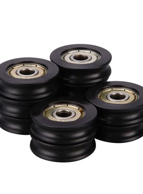 5 Pcs Plastic Embedded 626ZZ Window Door Wheel U Groove Guid