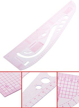 1pc Practical Drawing Tailoring Ruler Multi-function Cutting