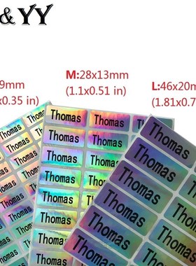 Colorful Changeable Name Sticker CustomWaterproof Personali