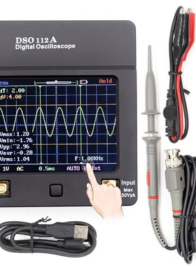 Portable DSO112A TFT Mini Digital Oscilloscope Touch Contact