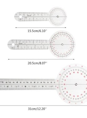 3pcs/set Spinals Goniometer Protractors Userful Multi-Ruler