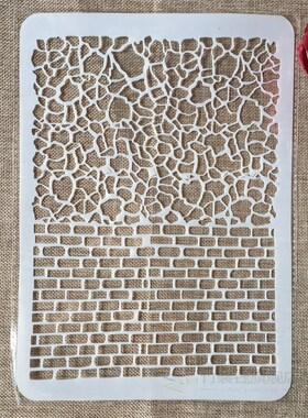 29cm A4 Vintage Floral Edge DIY Layering Stencils Wall Paint