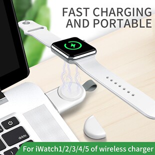 2W Mini Portable Wireless Charger for Apple iWatch 1 2 3 4 5