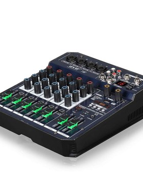 Mini 2 4 Channel Mixer Audio DJ Controller USB bluetooth Kar