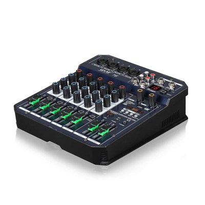 Mini 2 4 Channel Mixer Audio DJ Controller USB bluetooth Kar