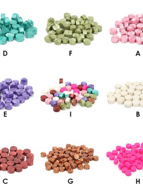 100pcs Retro Octagon Sealing Wax Beads Wax Seal Stamp Beaded