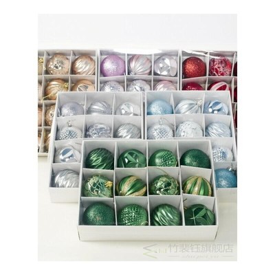 12pcs/lot 60mm Christmas Tree Decor  Baubles Xmas Party Hang