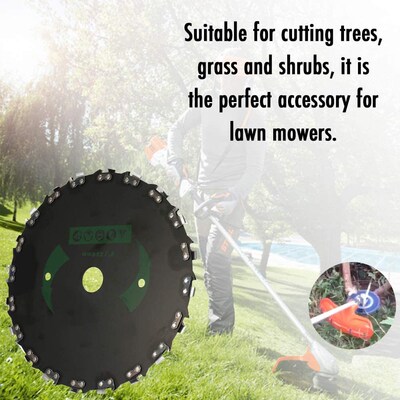 9 Inch 20-tooth Heavy Duty Brushcutter Blade Grass Trimmer H