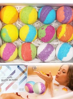 Handcrafted Vegan Bath Bomb Different Organic Essential Oils