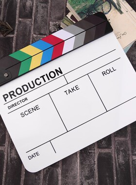 New Original Professional Colorful Clapperboard TV Movie Fil