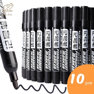 5/10pcs Permanent Paint Marker Pen Oily Waterproof Black Pen