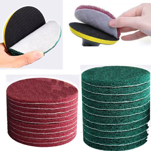 Scouring Pad - 4 inch Polishing Pad Self-adhesive Disc Indus