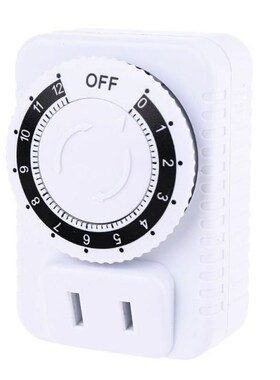 AC 110V 12 Hour Mechanical Switch Timer Socket 适用于 Home A