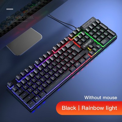 Gaming keyboard and Mouse Wired backlight mechanical felling
