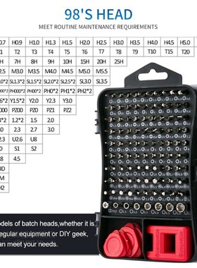 115 in1 Screwdriver Set of Screw Driver bit Small waist desi