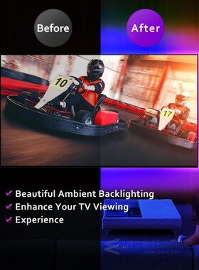 10Ft 3M LED Light Strip Music Sync,LED Strip Lights Tape,Blu