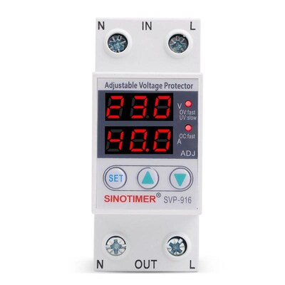 SVP-916 40A 63A 230V Adjustable Voltage Surge Protector Rela