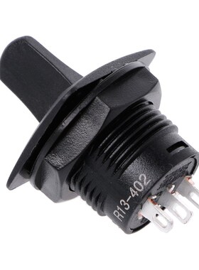 1PC R13-402 3Pin 2Position ON-OFF-ON Maintained Round Toggle