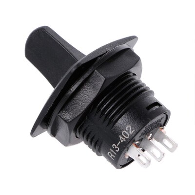 1PC R13-402 3Pin 2Position ON-OFF-ON Maintained Round Toggle