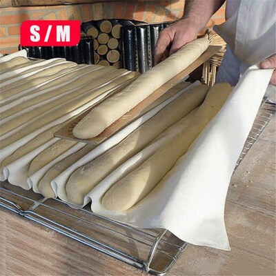 Fermented Cloth Dough Bakers Pans Proving Bread Baguette Fla