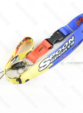 JDM Style SPOON ADVAN Cellphone Lanyard JDM Racing Car Keych